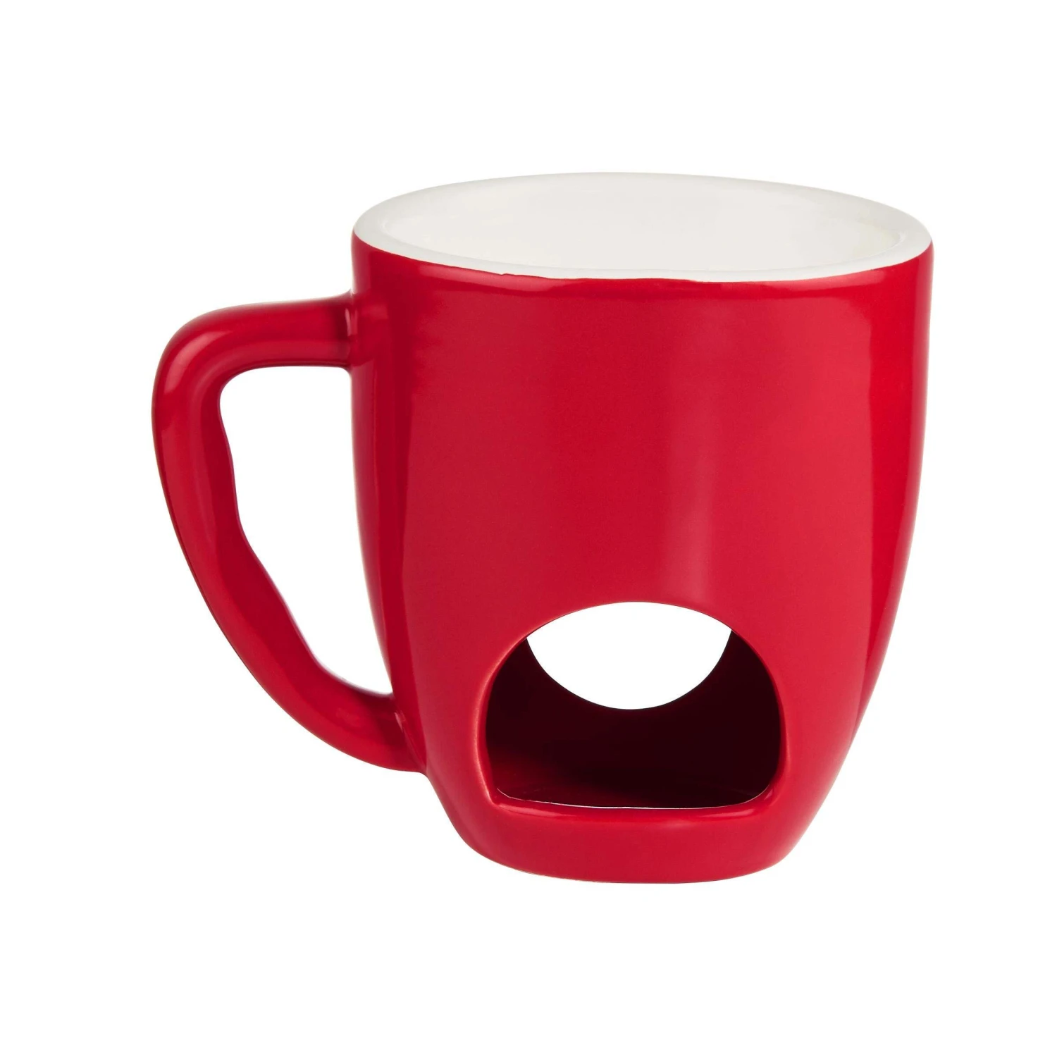 Tasse Mit 2 Gabeln CHOCOLATE FONDUE In Rot 5 Tasse Mit 2 Gabeln CHOCOLATE FONDUE In Rot - Image 5