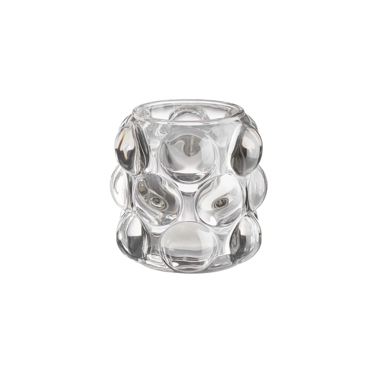 Teelichthalter Höhe 9cm BUBBLE In Grau 1 Teelichthalter Höhe 9cm BUBBLE In Grau