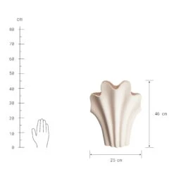 Vase Höhe 46cm SHELL In Beige 7 Vase Höhe 46cm SHELL In Beige -Butlers butlers vase hohe 46cm shell in beige 2