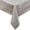 Wachstischdecke Punkte 130x160 Cm WATERPROOF In Grau